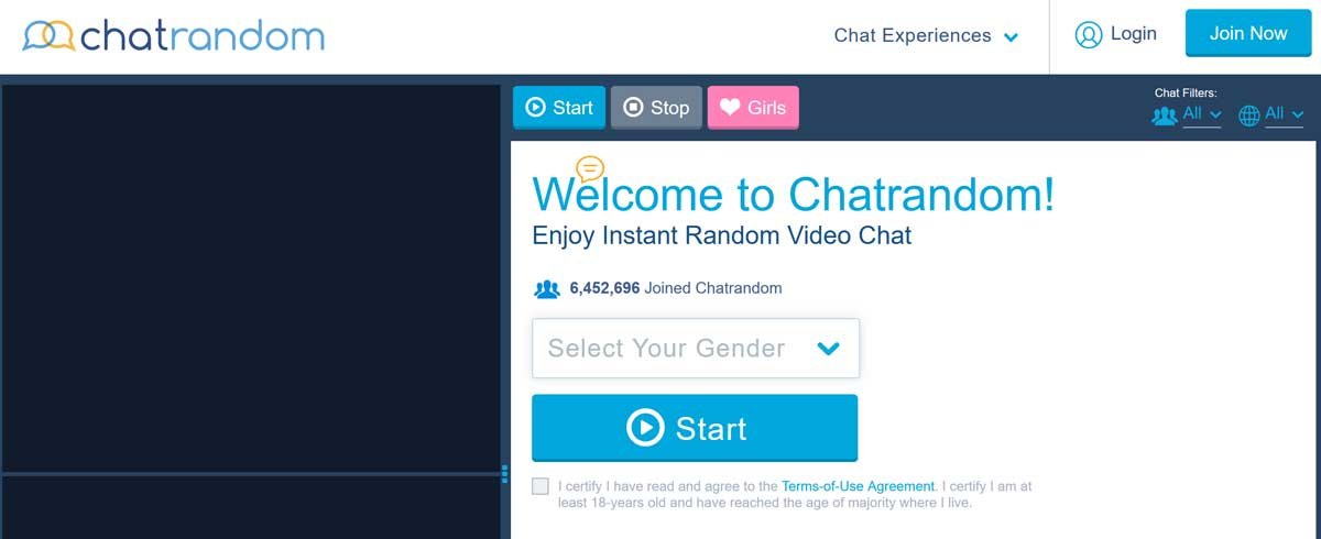Chatroulette gender select free