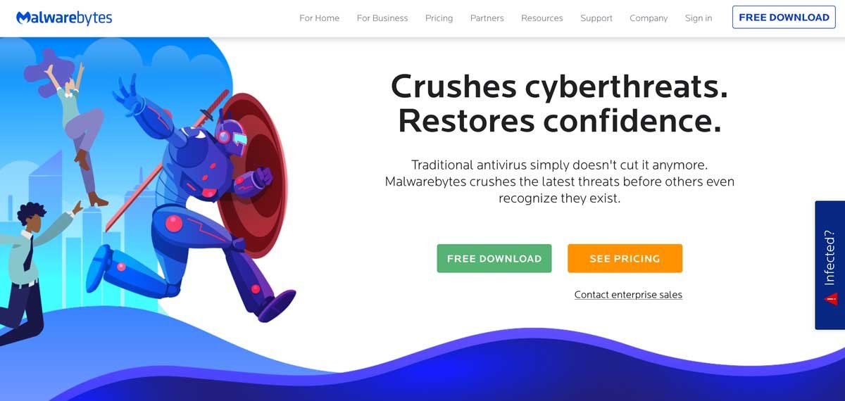 is malwarebytes free safe