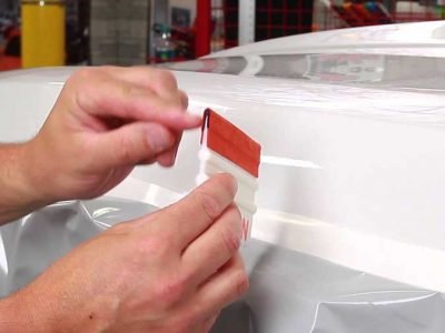 using a squeegee for decals